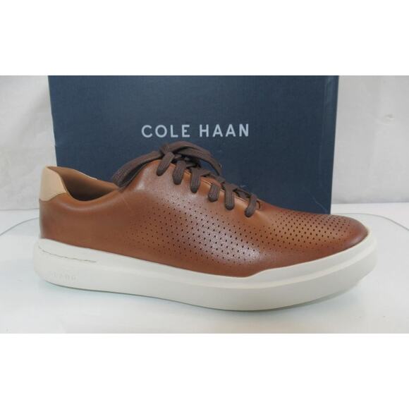 Men\'s Cole Haan Grandpro Rally laser Cut Crosscourt Sneaker British Tan